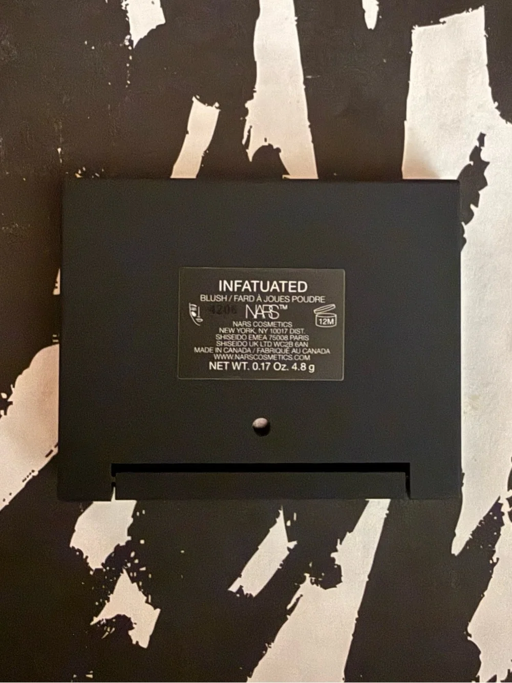NARS Talc-Free Powder Blush in Infatuated Matte Deep Plumberry, 0.17 oz / 4.8 g